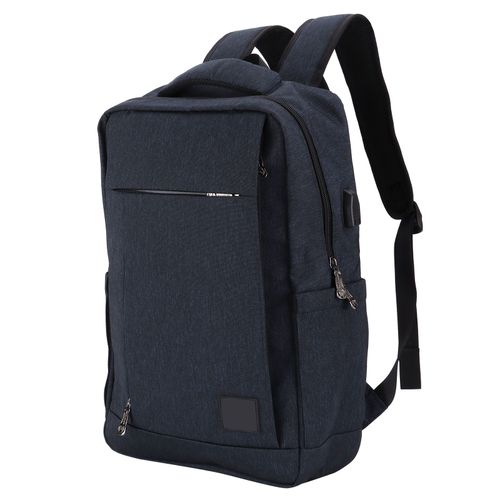 Sac a dos pour ordinateur portable OX PLOUGH, impermeable, en polyester, grande capacite, leger, de voyage, bleu fonce