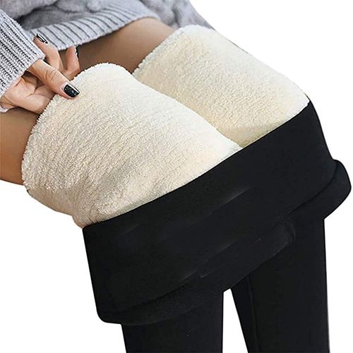 Leggings Epais En Laine Cachemire Pour Femmes, Coupe-Vent, Chauds Pour L'hiver, Pantalons Elastiques Doubles En Polaire, Collants Epais