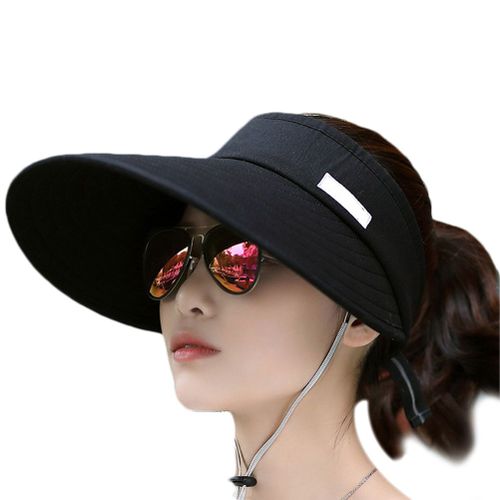 Chapeau Pare-Soleil A Large Bord Pour Femme, Protection Uv, Reglable, Pour La Plage, Pour L'exterieur
