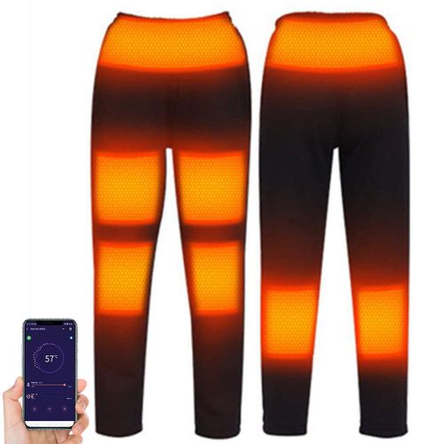 Pantalon Chauffant Electrique A Controle Par Application, Controle De La Temperature A 5 Niveaux, Pour Mollets, Cuisses, Genoux, Taille, Abdominaux, Pantalon Elastique Chauffant