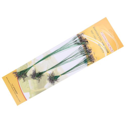 Lot De 60 Leurres De Peche En Acier, 15/25/30 Cm, Fil De Peche, Corde De Tracage, Accessoire (Vert)