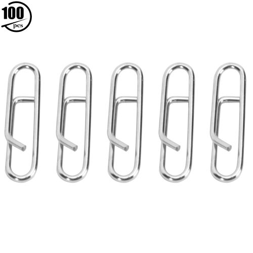 Lot De 100 Goupilles Ovales En Acier Inoxydable, Puissantes Attaches Rapides Pour Materiel De Peche, Accessoires De Verrouillage L