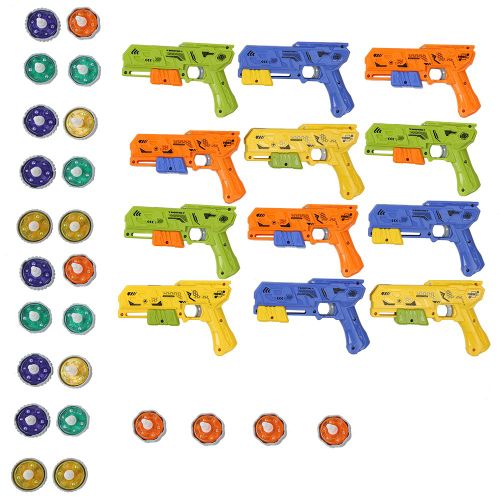 Pistolet gyroscopique de combat a detonation pour enfants, jouet interactif, emetteur gyroscopique, pistolet de combat, jouets, couleur aleatoire (version sans lumiere)