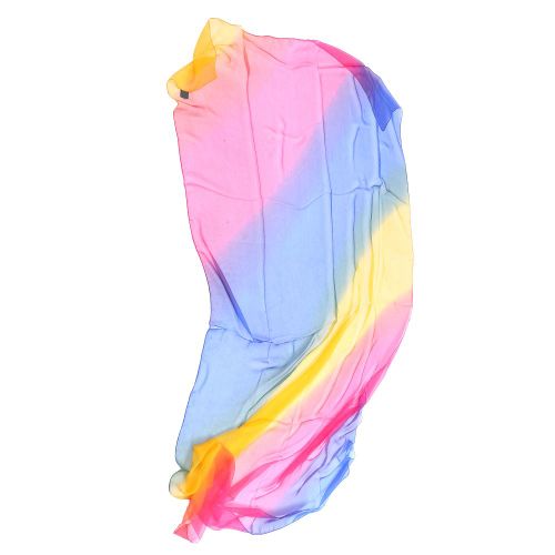 Echarpe En Mousseline De Soie Glacee Pour Femme, Grande Taille, Resistante Au Soleil, Degrade De Couleurs