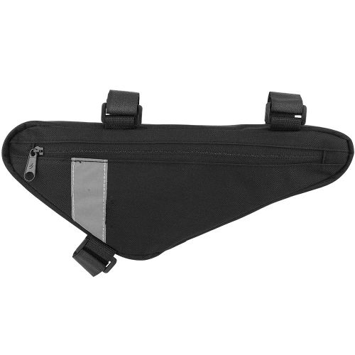 Sacoche Triangulaire Pour Velo D'exterieur Sahoo, Accessoire De Cyclisme Avec Crochet Et Boucle, Noir