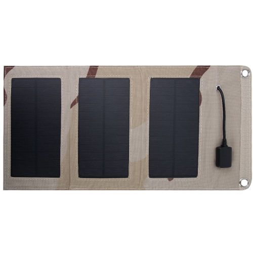 Chargeur Solaire Portable Pliable Et Etanche 5 W Pour Telephone Portable Avec Sortie Usb