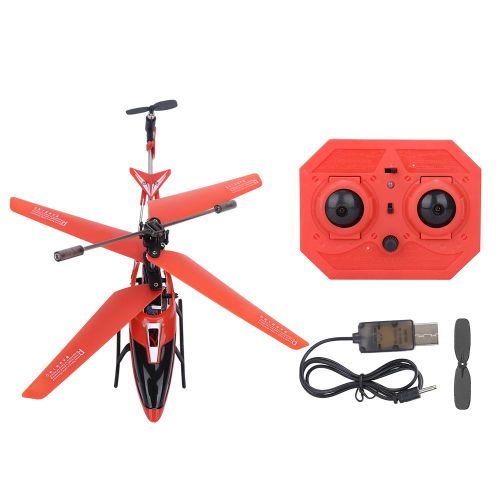 Helicoptere radiocommande de qualite avec gyroscope, cadeau pour enfants (rouge)