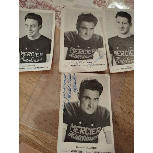 Cartes Postales Anciennes Coureurs Cyclistes Dédicacées