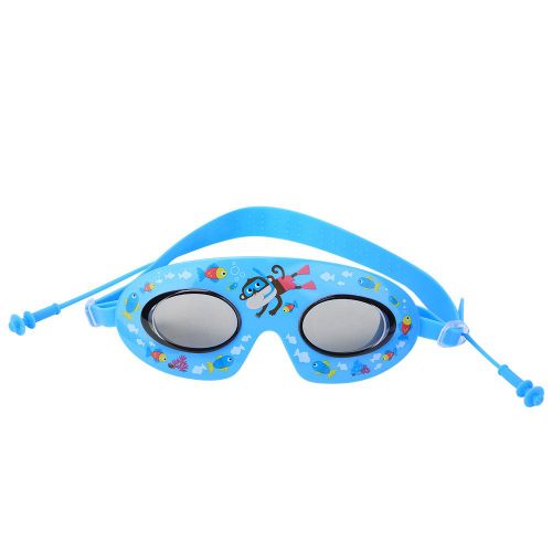 Lunettes De Natation Unisexes En Resine Pour Enfants, Protection Antibuee, Bleu