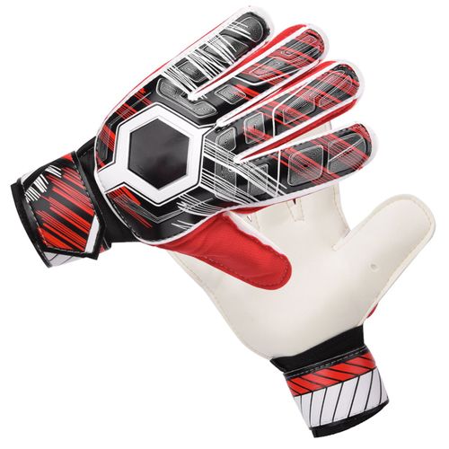 Gants De Gardien De But De Football En Latex Et Nylon Pu Pour Enfants Et Adultes (Rouge, Taille 6)