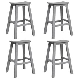 Tabourets De Bar Vidaxl 6 Pcs Gris Clair Hdpe, Tabourets De Bar Vidaxl 2 Pcs Gris Clair Hdpe
