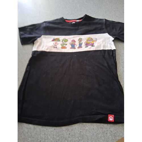 T-Shirt "Super Mario 2021 Noir Multicolore "T- 12 Ans "Garçon