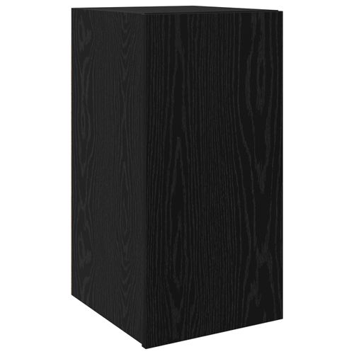 Vidaxl Meuble Tv Avec Étagère Autre Avec Stockage Avec Porte Chêne Noir Bois D'ingénierie