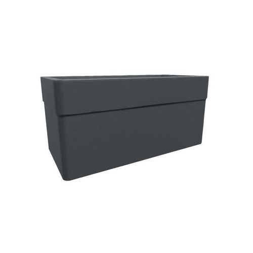 Jardinière Rectangulaire Carel Gris Anthracite 78 X 39 X 39 Cm - 63 L - Eda