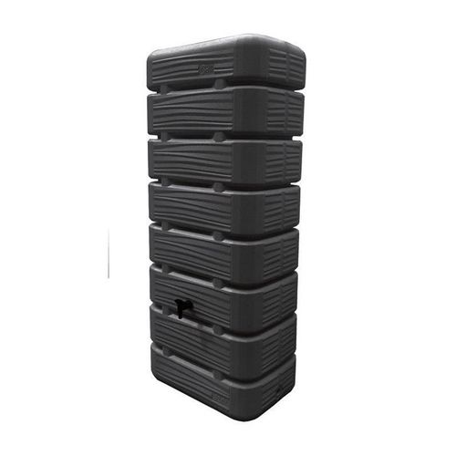 Récupérateur d'eau de pluie Dune 320 L Anthracite + Kit raccord chéneau - BelliJardin