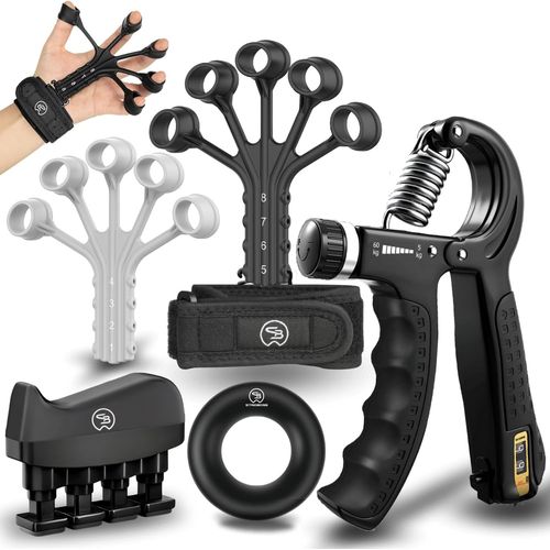 Musculation Main Kit, Hand Grip Musculation, Entraîneur De Doigts, Musculation Avant Bras, Avant Bras Muscu, Handgrip, Anti Stress Adulte, Appareil De Musculation, Résistance Régla[Ela710004]