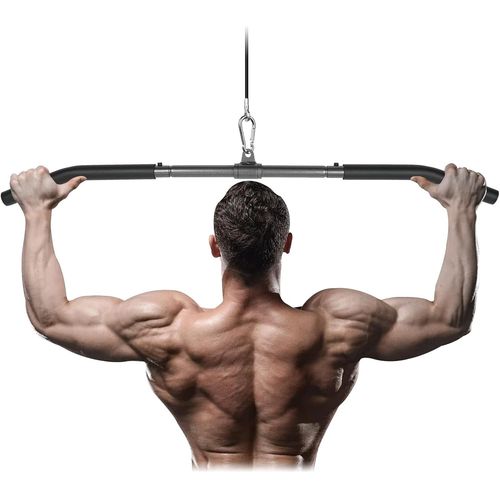 Barre Tirage Musculation, Détachable Barre Tirage Longue Barre Tirage Dos Musculation Barre Tirage Pour Biceps Triceps Barre De Traction Avec Articulation Pivotante[Ela710173]