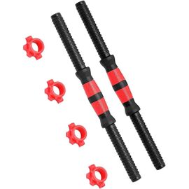 Pack De 2 Barres D'haltères, Barres D'haltères Universelles 35 Cm, Musculation, Barres D'haltères Avec Attaches, Accessoires D'haltères Pour La Salle De Sport, Barres D'haltères[Ela710196]