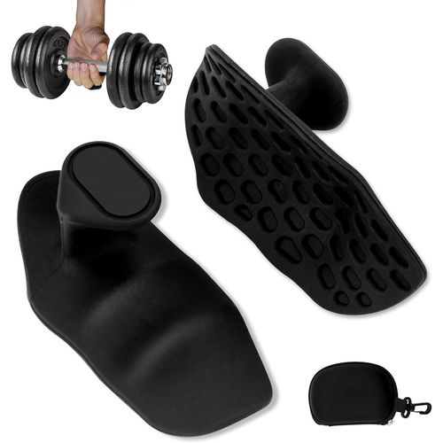 1 Paire De Renforts De Préhension Ergonomiques En Silicone Pour Haltères, Haltères Longues Et Câbles - Accessoire De Gym Pour Hommes Et Femmes[Ela710438]
