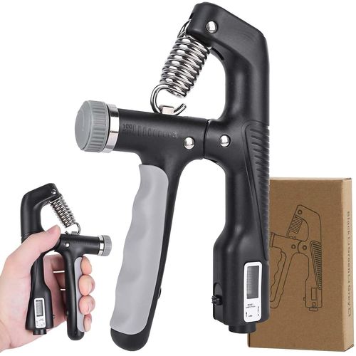 Appareil De Musculation Des Mains, Des Avant-Bras, Des Doigts Avec Fonction De Comptage, 10 À 100 Kg, Avec Fonction De Comptage, Poignée Réglable Pour Avant-Bras[Ela710437]