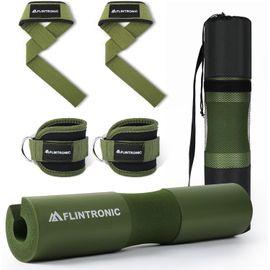 Barbell Squat Pad, Mousse Barre Musculation Avec Attache, Manchon Squat Barre, Nuque & Epaules Protection, Pour Squats Lunges, Hip Thrusts, Haltérophilie, Coussin D'haltères, Couss[Ela710308]