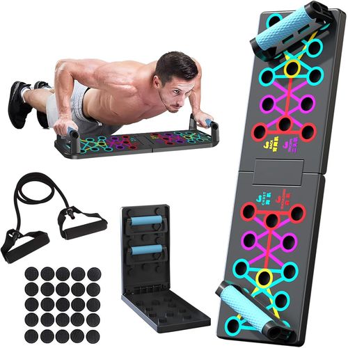 Planche De Pompes 30,5 En 1 Pour Salle De Sport À Domicile, Planche De Pompes Pliable, Équipement D'entraînement De Musculation, Équipement D'entraînement Multifonction[Ela710484]