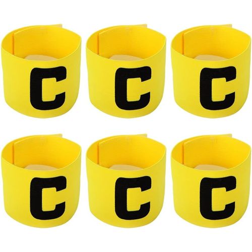 Lot De 6 Brassards Élastiques Réglables Pour Joueur De Basket-Ball - Accessoires De Sport Pour Adultes, Jeunes Et Enfants - Jaune[Ela710130]