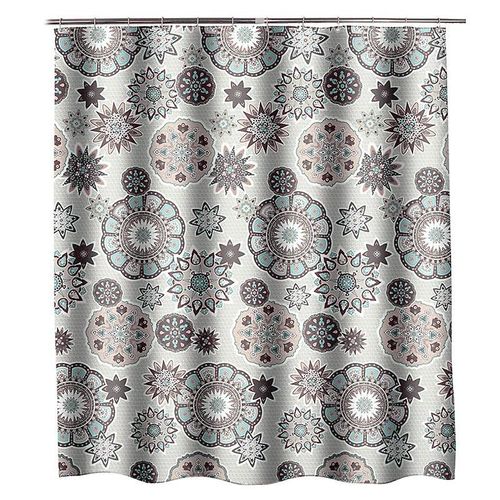 Rideau de douche en polyester 220 x 200 cm, magnifique rideau de baignoire pour salle de bain