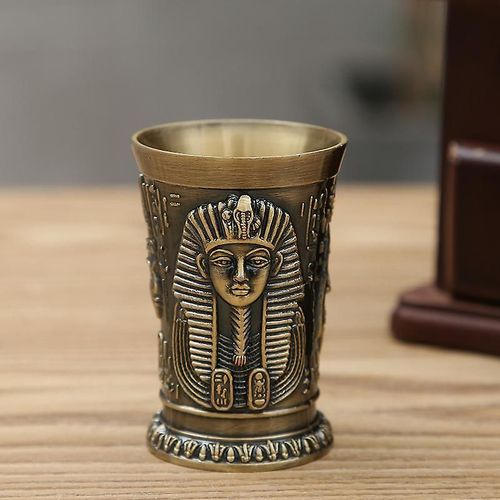 Verre À Liqueur, Verre À Liqueur Égyptien Vintage En Métal, Verre À Vin Créatif, Verre À Siroter Personnalisé, Utilisé Pour La Tequila-Vodka-Cocktail