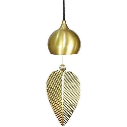 Carillon éolien en feuille d'or, cloche suspendue Feng Shui chinoise, pendentif pour porte de fenêtre ou maison