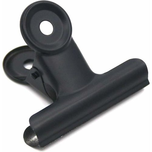 Lot de 30 grandes pinces à reliure Bulldog noires/pinces à charnière en métal pour travaux manuels, dessins, photos, maison, cuisine et bureau (noir, 31 mm)