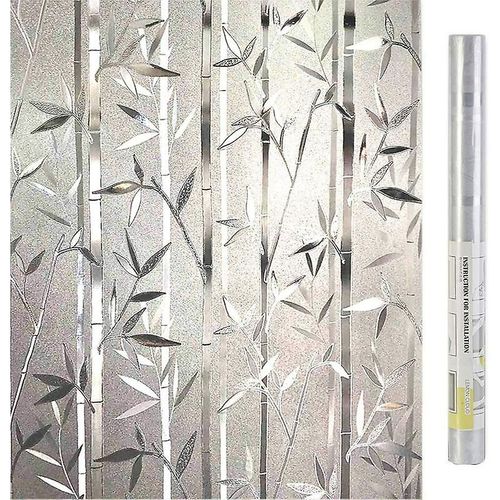 Film occultant pour fenêtre, film de confidentialité pour fenêtre, film de blocage UV, film électrostatique non adhésif pour fenêtre, film décoratif pour fenêtre à domicile ou au bureau.