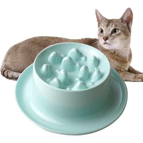 Gamelle Pour Chat, Gamelle Amusante Et Surélevée, Anti-Ballonnements Interactifs, Empêche Le Chat De Manger, Dure Longtemps Et Prévient L'obésité, Améliore La Digestion
