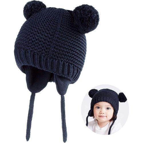 Bonnet Chaud Uni Pour Bébé Fille Et Garçon (M)