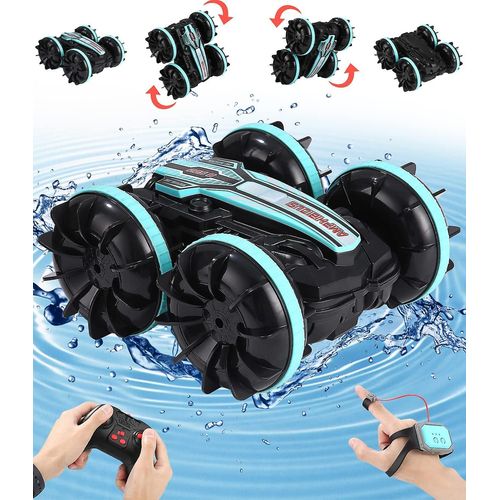 Voiture télécommandée, voiture amphibie télécommandée, télécommande à détection de gestes, télécommande au guidon, 4, 5, 6 garçons et filles de plus de 7 ans, jouet