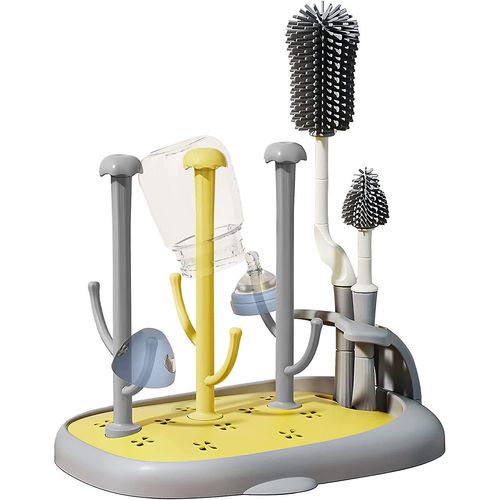 Séchoir À Biberons Avec Brosse De Nettoyage, Égouttoir À Biberons, Arbre À Biberons, Séchoir À Biberons Amovible, Égouttoirs À Biberons Pour Tétines B