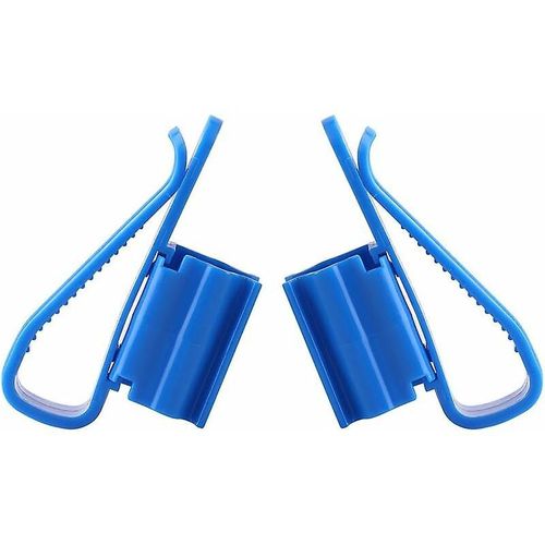 Colliers de serrage réglables en plastique pour tuyaux d'eau d'aquarium, support de fixation pour tuyaux d'eau de 8 à 16 mm, 2 pièces (bleu)