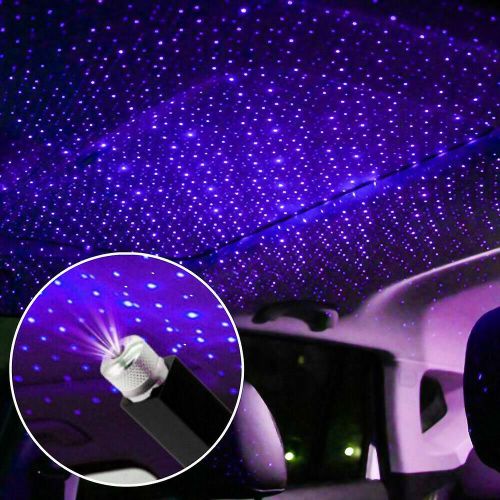 Lampe De Nuit Projecteur Stellaire, Lampe De Nuit Usb Réglable, Lampe D'intérieur Violette