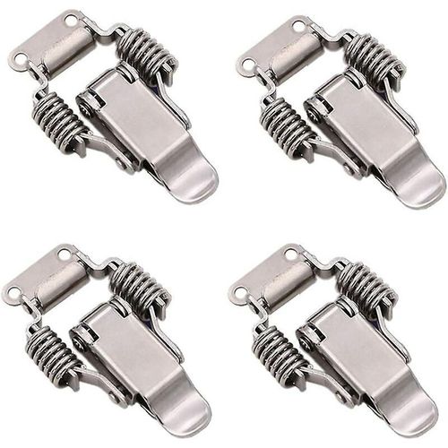 Lot de 4 loquets de serrage en acier inoxydable, verrous à levier, outil manuel à dégagement rapide, forte capacité de charge pour porte métallique, tiroir, armoire (201)