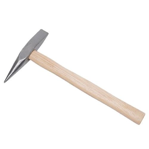 Marteau burineur avec manche en bois et outil de retrait de marteau de soudage avec poignée réductrice pour le travail du bois et les rivets métalliques argentés