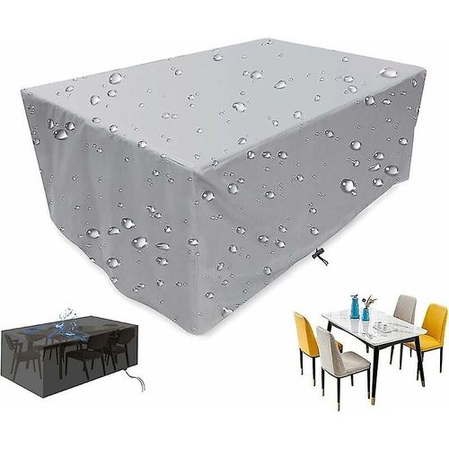 Housse De Protection Pour Meubles De Jardin, Table, Chaise, Bâche D'extérieur Imperméable En Tissu Oxford 210d, Anti-Uv, Vent, Pluie, Pour Meubles