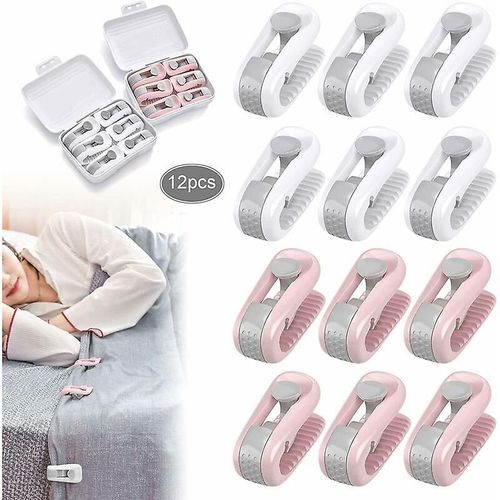 Lot De 12 Pinces Pour Housse De Couette, Drap De Lit, Antidérapantes, Sans Aiguille, Accessoires De Literie