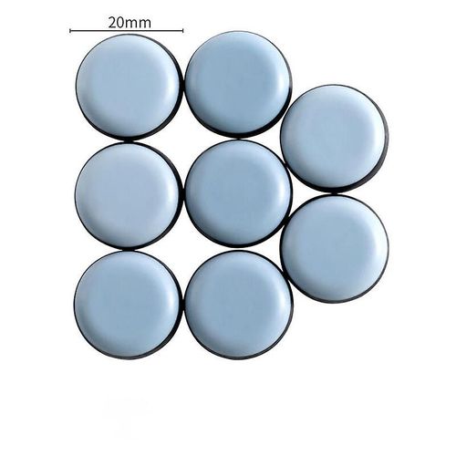 16 patins autocollants ronds pour meubles, sols lisses et moquettes (ronds, 25 mm)