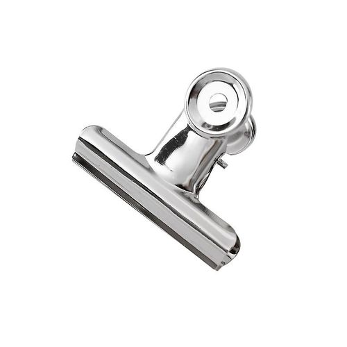 Pinces Métalliques, 50 Pièces, Pinces À Charnière Métalliques, Trombone 22 Mm, Pinces À Reliure Bulldog Argentées Pour Photos, Fournitures De Bureau À Domicile (Argent)