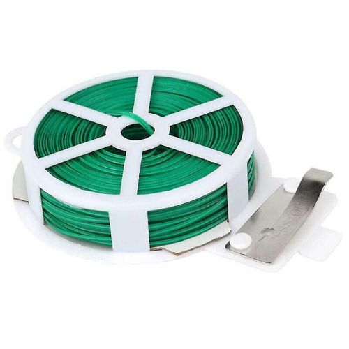 Fil de fer de 30 m pour jardin, fil vert pour fleurs, fil enroulé pour plantes