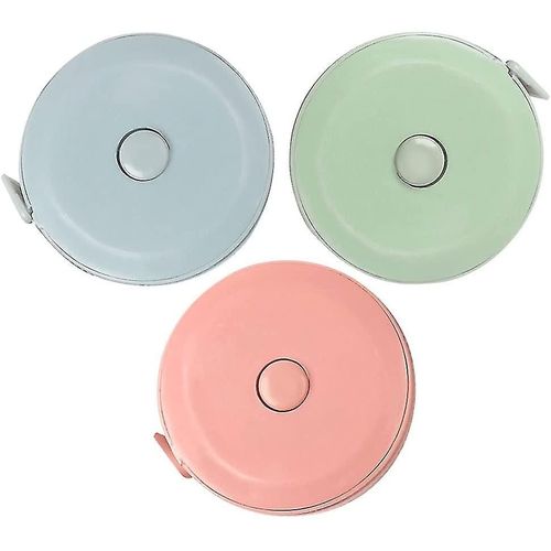 Lot de 3 mètres ruban de couture, 1,5 m, rétractables et souples