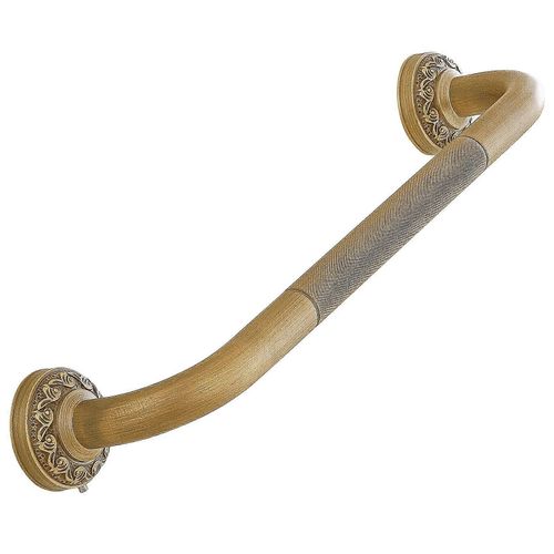 Barre d'appui pour toilettes, poignée en laiton rétro, barres de sécurité pour salle de bain, rampe d'escalier murale sculptée/49 cm