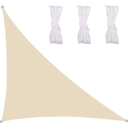 Voile D'ombrage Triangulaire Imperméable En Toile Tendue, Protectio...