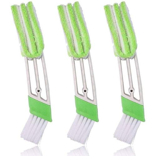 Mini Plumeau Pour Grille D'aération De Voiture, Lot De 3, Nettoyeur Et Brosse Pour Climatiseur, Dépoussiéreur À Double Tête, Outil De Nettoyage Pour Stores Automobiles, Clavier, Volets, Etc.