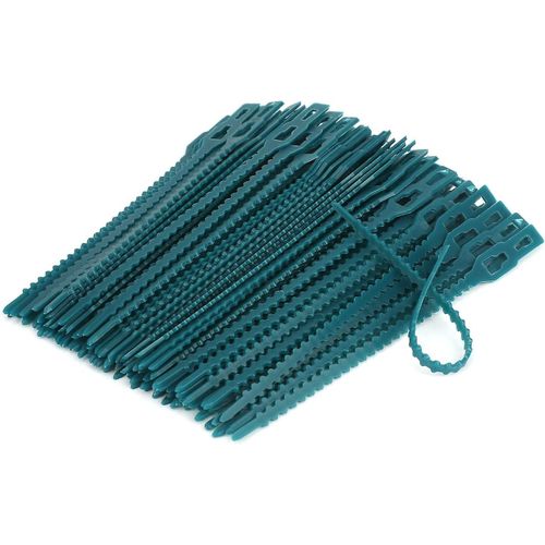 Lot de 200 attaches de jardin réglables de 13 cm, flexibles pour ligatures de tomates, en plastique pour tuteurage de plantes